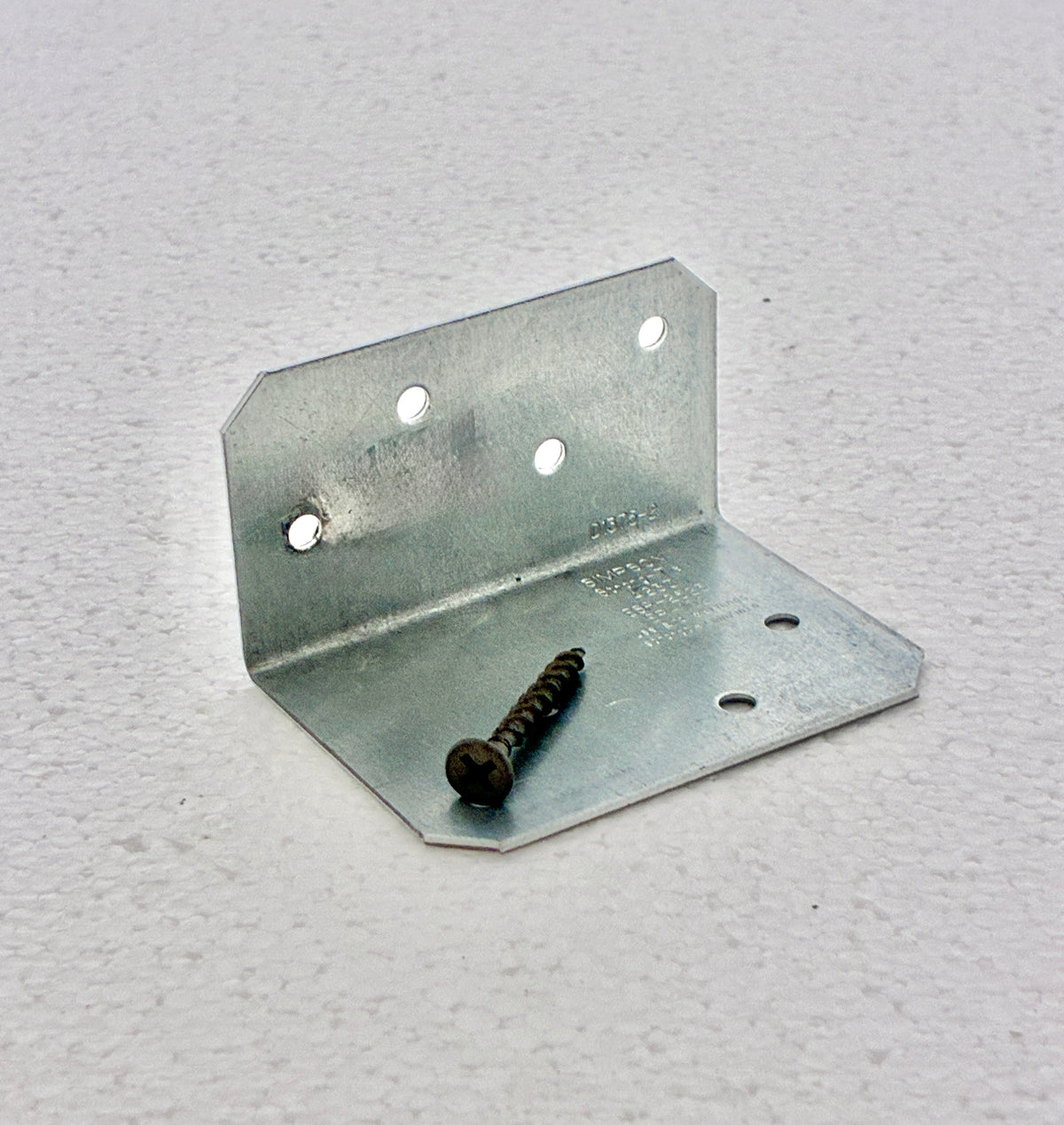 Galvanized 90-Degree Angle Brackets, 4-Pack