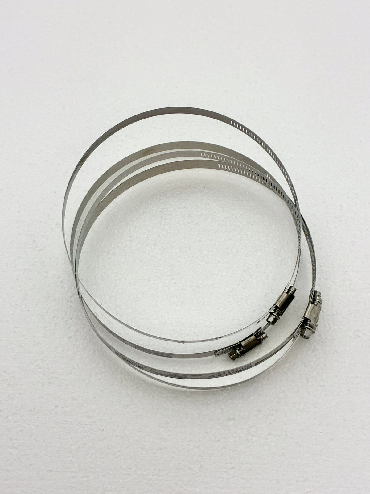 6-Inch Stainless Steel Worm-Gear Hose Clamps, 4-Pack