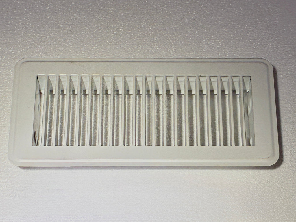 Rheia™ Metal Floor Diffuser — 4" x 10", White | Part #00-04-300