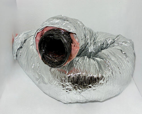 6 inch insulated flexible duct with foil vapor barrier jacket